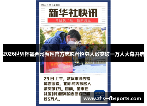 2026世界杯墨西哥赛区官方志愿者招募人数突破一万人大幕开启
